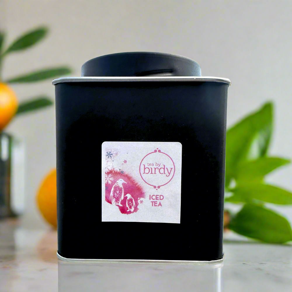 Mango mint tea in tin 