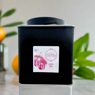 Mango mint tea in tin 
