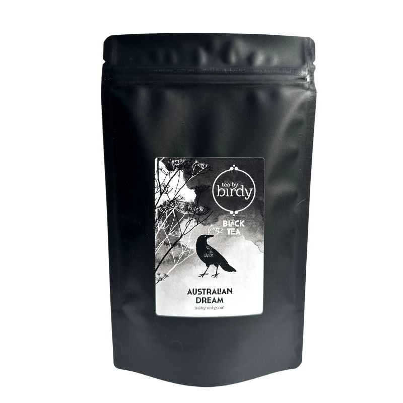 Australian dream black tea in a mylar bag