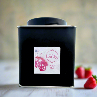 Strawberries and cream tea tin 