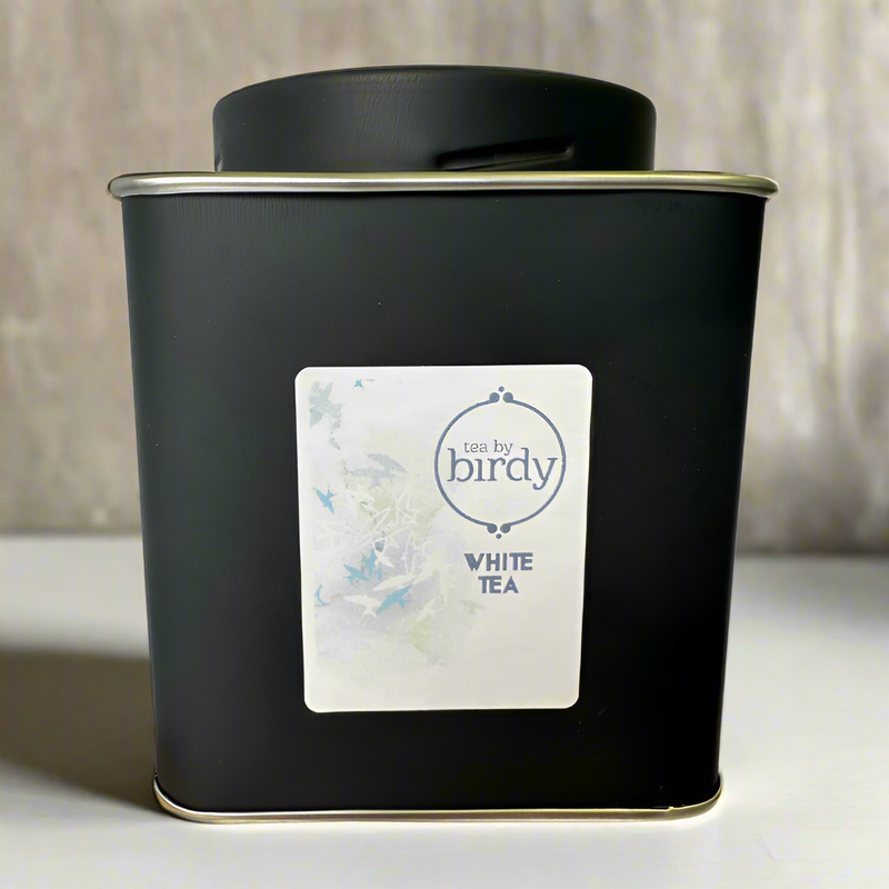 White tea tin 
