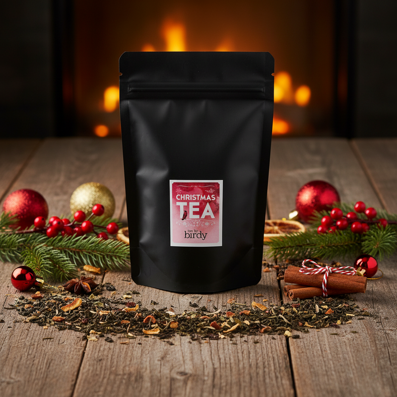 Spiced Plum Pudding with Caramel Tea