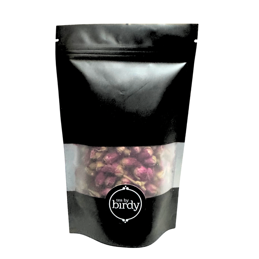Red rose buds in packaging 
