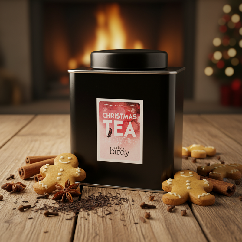 Black tea canister with &