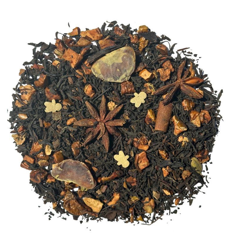 Festive gingerbread spice tea