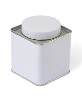 Tea tin - white