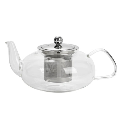 800 ml glass teapot with strainer