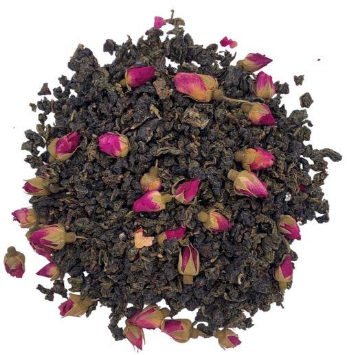 Organic oolong and rose loose leaf tea