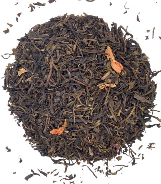 Ceylon Orange Blossom loose leaf black tea with orange pieces