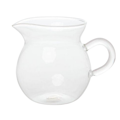 Glass milk jug 200ml.  For serving milk to small groups