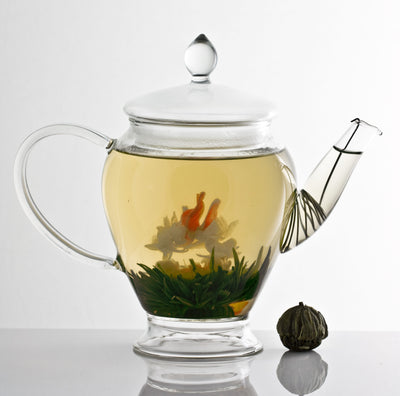 flowering tea - green tea, marigold and lily