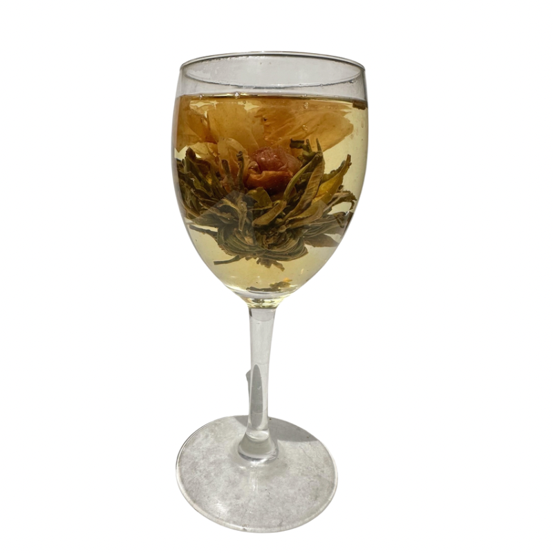 blossoming love white flowering tea