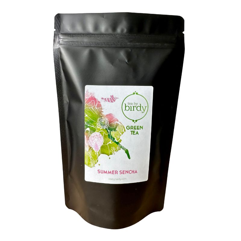summer sencha packaging - loose leaf tea